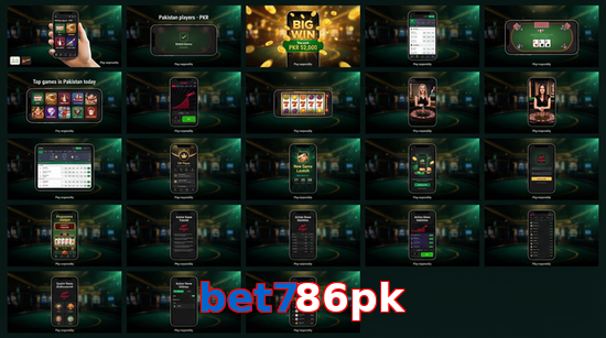 Main screen of Bet786pk bet page for PK players